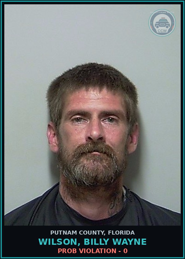 Booking mugshot of WILSON, BILLY WAYNE in Putnam County