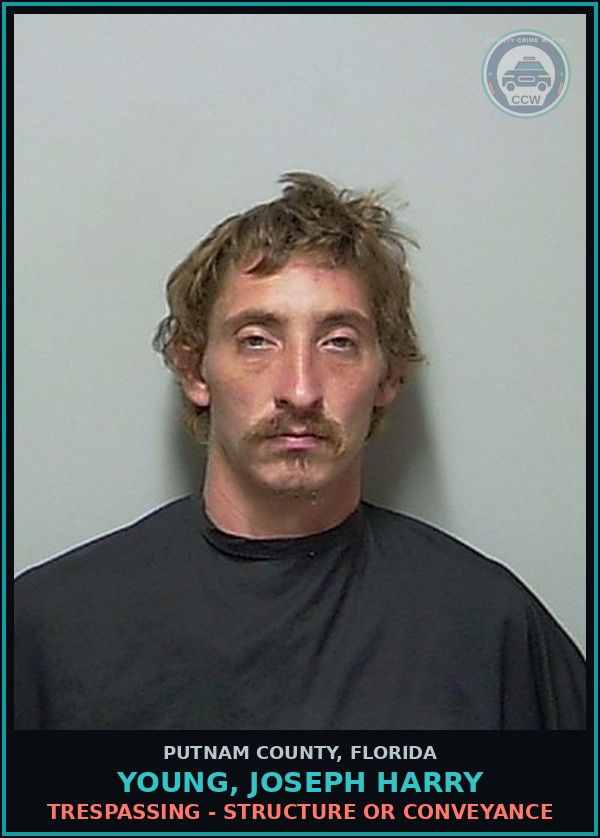Booking mugshot of YOUNG, JOSEPH HARRY in Putnam County