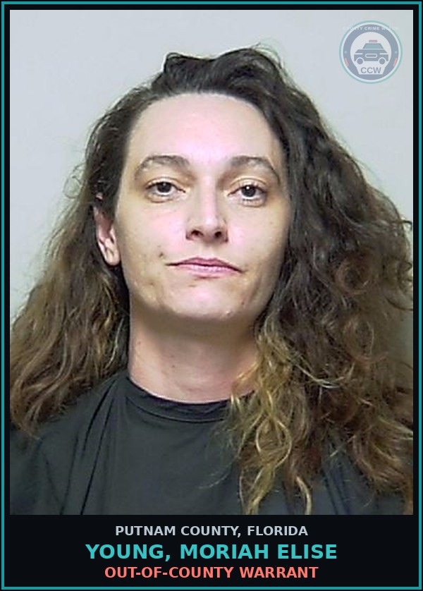 Booking mugshot of YOUNG, MORIAH ELISE in Putnam County