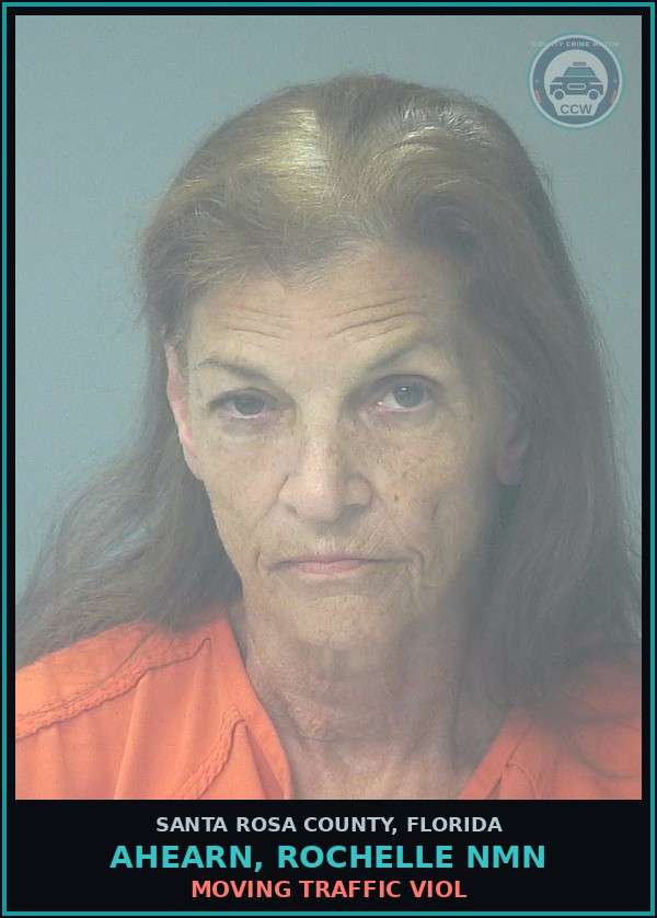 Booking mugshot of AHEARN, ROCHELLE NMN in Santa Rosa County