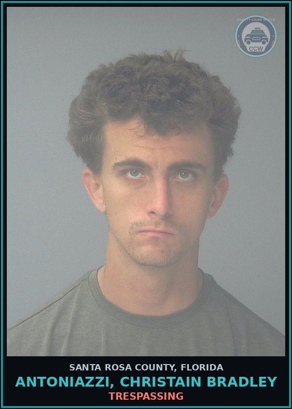 Booking mugshot of ANTONIAZZI, CHRISTAIN BRADLEY in Santa Rosa County