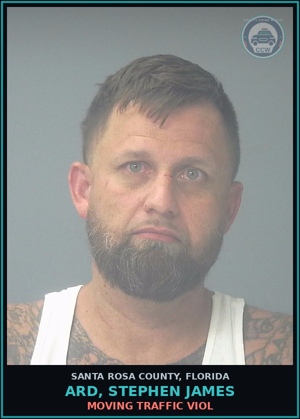 Booking mugshot of ARD, STEPHEN JAMES in Santa Rosa County