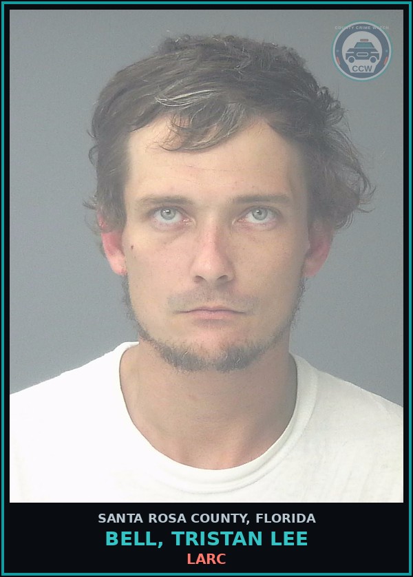 Booking mugshot of BELL, TRISTAN LEE in Santa Rosa County