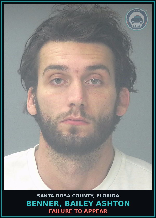 Booking mugshot of BENNER, BAILEY ASHTON in Santa Rosa County