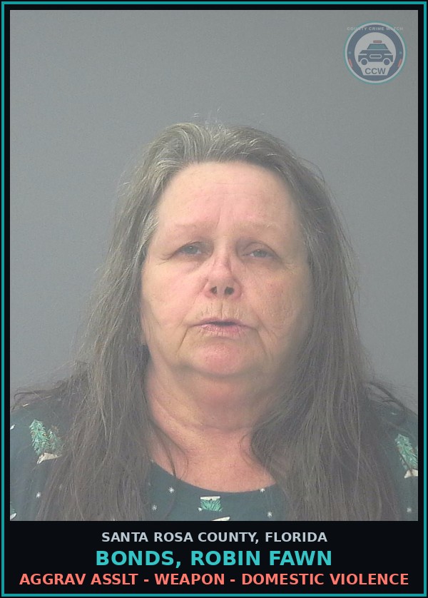 Booking mugshot of BONDS, ROBIN FAWN in Santa Rosa County