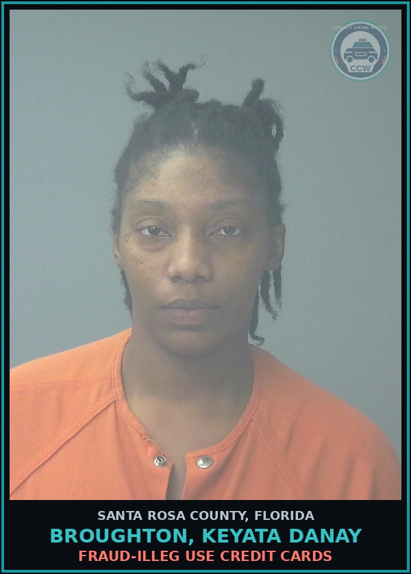 Booking mugshot of BROUGHTON, KEYATA DANAY in Santa Rosa County