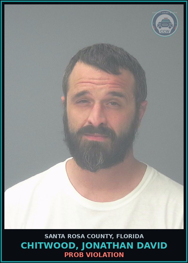 Booking mugshot of CHITWOOD, JONATHAN DAVID in Santa Rosa County