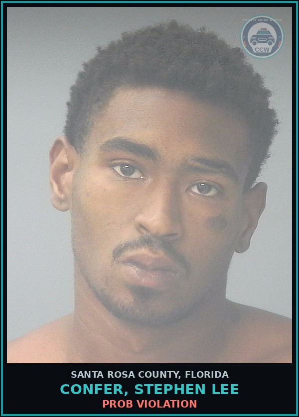 Booking mugshot of CONFER, STEPHEN LEE in Santa Rosa County