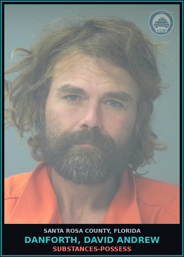 Booking mugshot of DANFORTH, DAVID ANDREW in Santa Rosa County