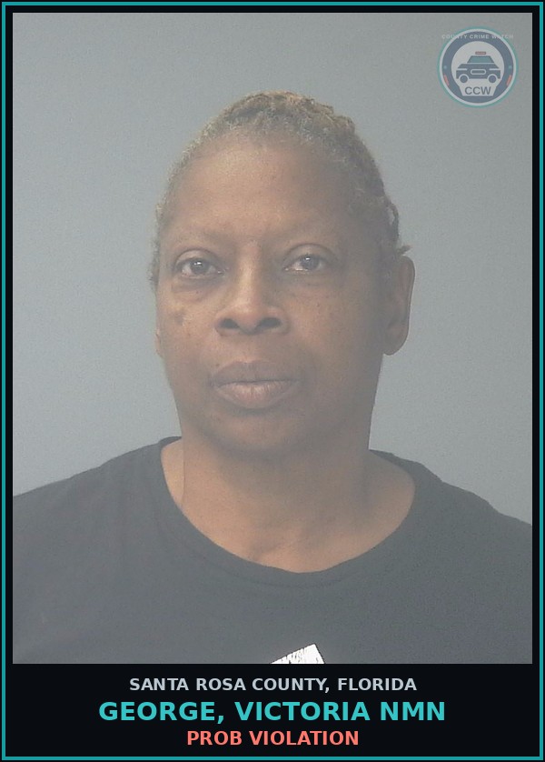 Booking mugshot of GEORGE, VICTORIA NMN in Santa Rosa County
