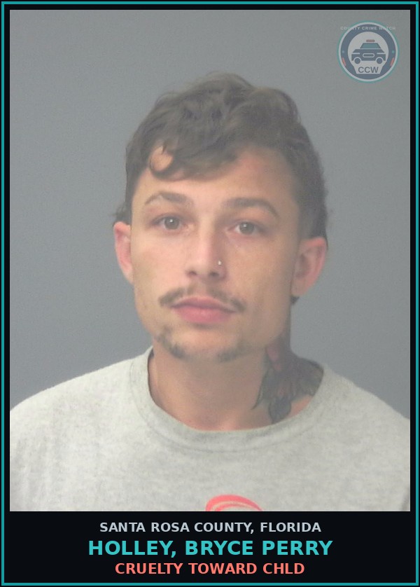 Booking mugshot of HOLLEY, BRYCE PERRY in Santa Rosa County