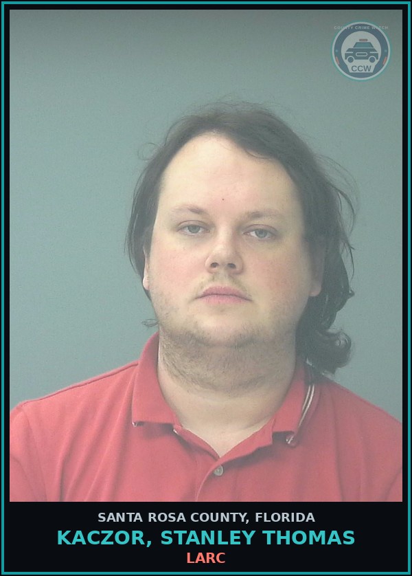 Booking mugshot of KACZOR, STANLEY THOMAS in Santa Rosa County