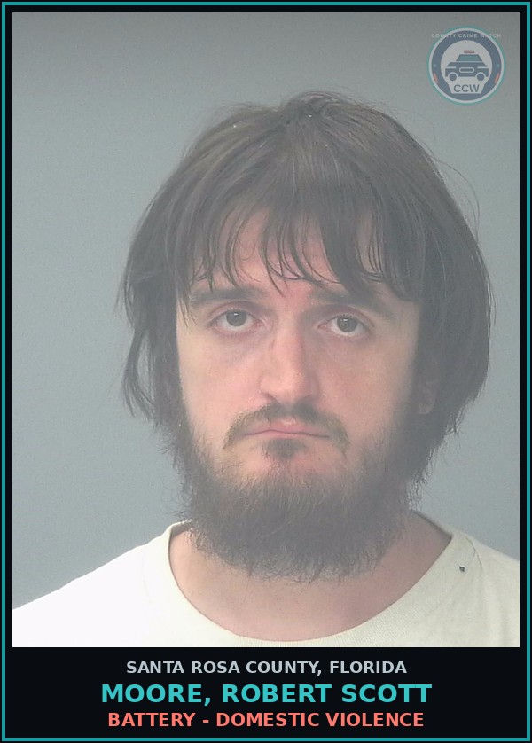 Booking mugshot of MOORE, ROBERT SCOTT in Santa Rosa County