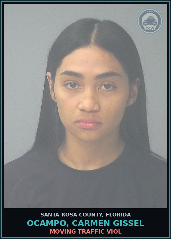 Booking mugshot of OCAMPO, CARMEN GISSEL in Santa Rosa County