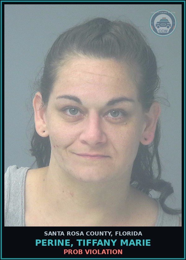 Booking mugshot of PERINE, TIFFANY MARIE in Santa Rosa County