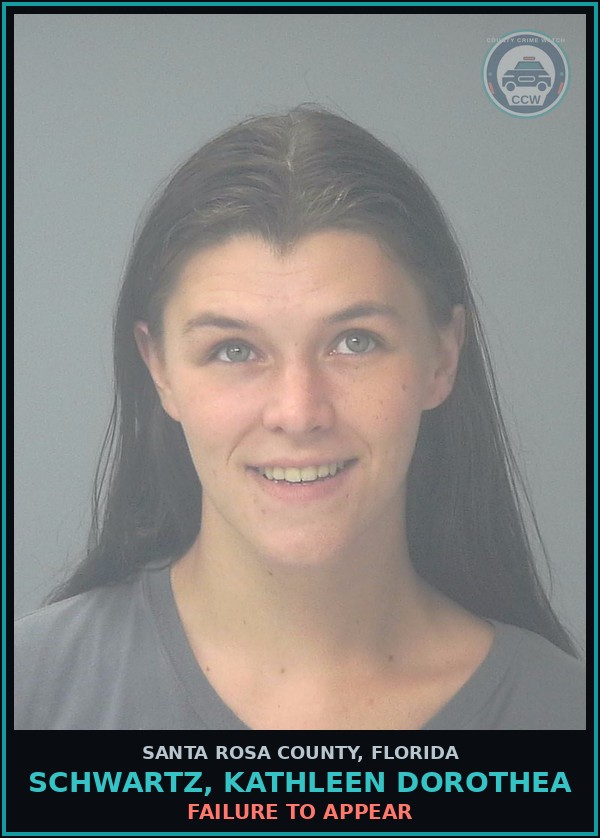 Booking mugshot of SCHWARTZ, KATHLEEN DOROTHEA in Santa Rosa County