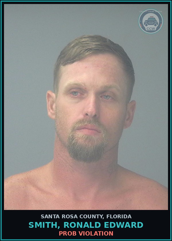 Booking mugshot of SMITH, RONALD EDWARD in Santa Rosa County