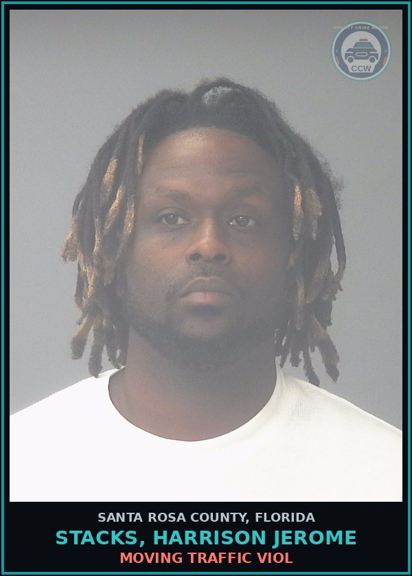 Booking mugshot of STACKS, HARRISON JEROME in Santa Rosa County