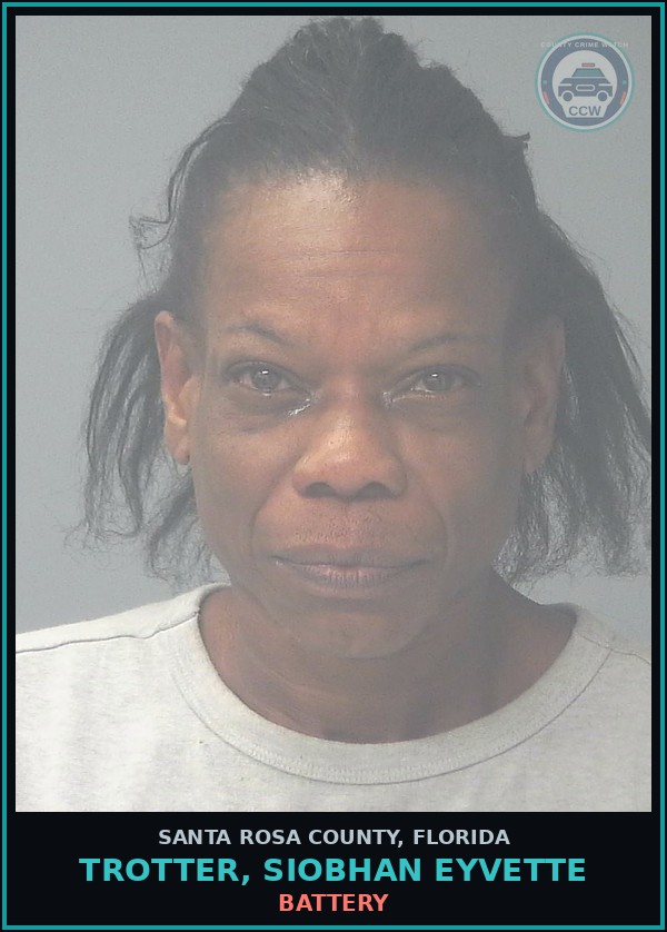 Booking mugshot of TROTTER, SIOBHAN EYVETTE in Santa Rosa County