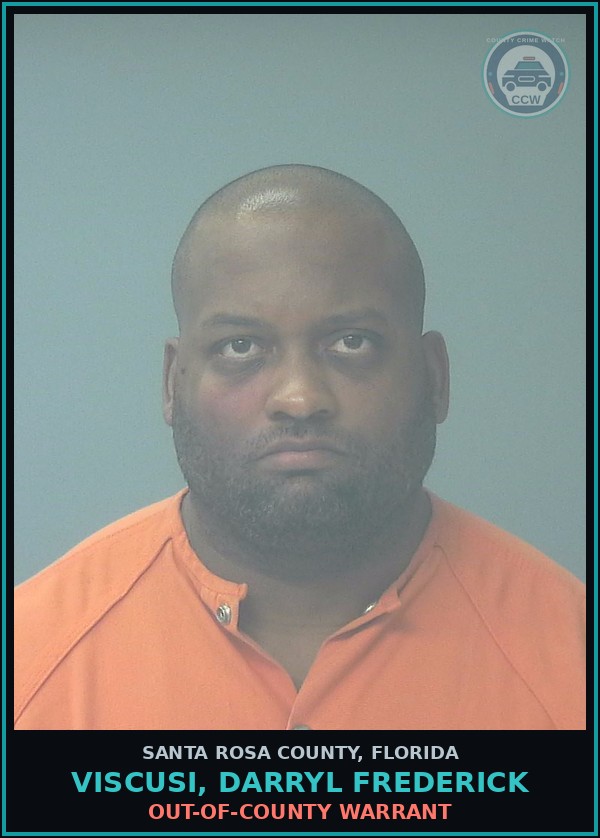 Booking mugshot of VISCUSI, DARRYL FREDERICK in Santa Rosa County