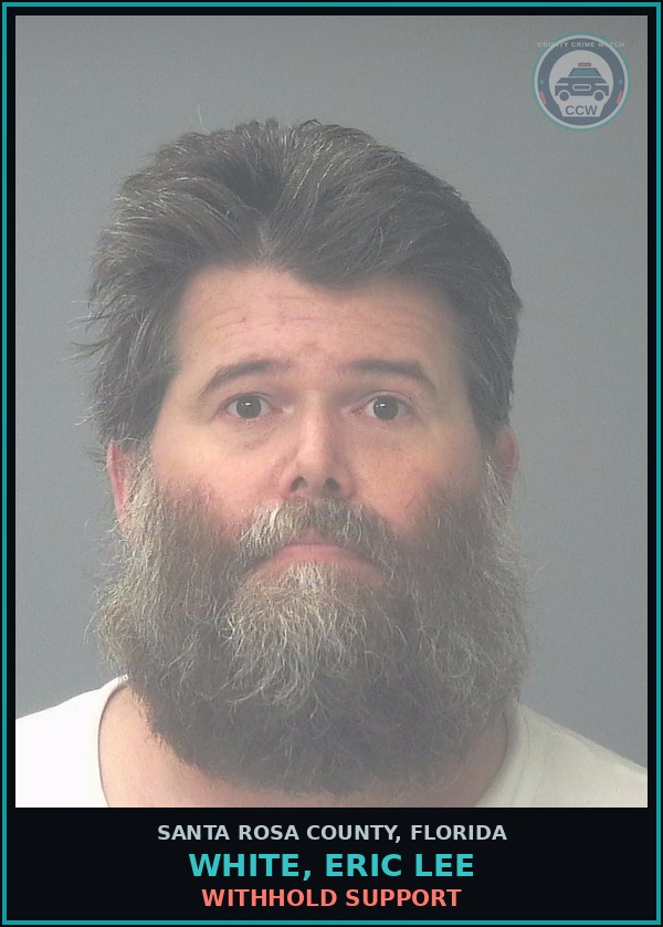 Booking mugshot of WHITE, ERIC LEE in Santa Rosa County
