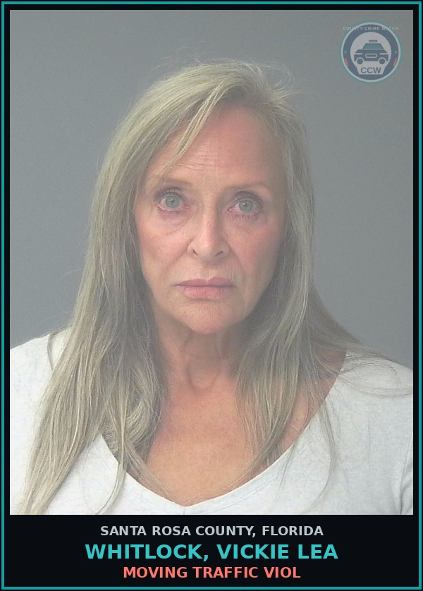 Booking mugshot of WHITLOCK, VICKIE LEA in Santa Rosa County
