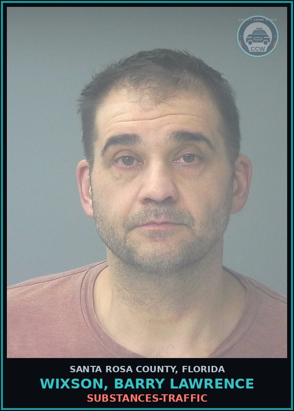 Booking mugshot of WIXSON, BARRY LAWRENCE in Santa Rosa County