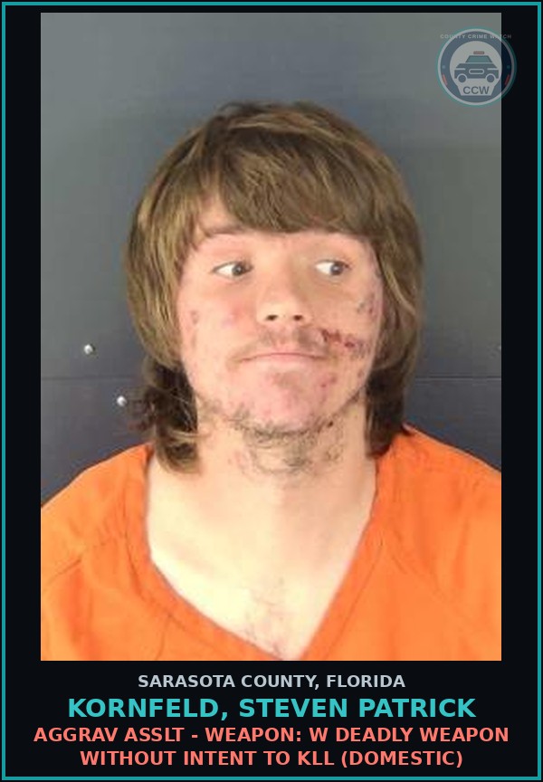 Booking mugshot of KORNFELD, STEVEN PATRICK in Sarasota County