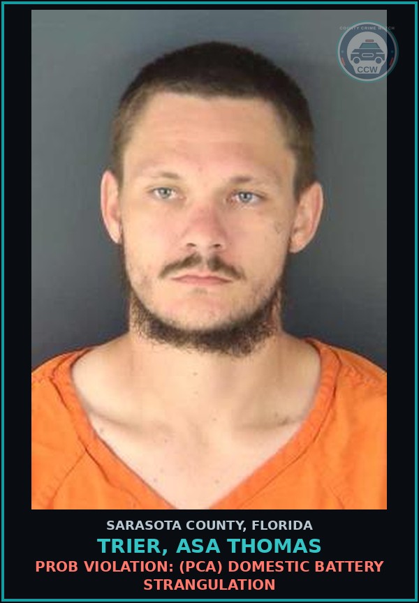 Booking mugshot of TRIER, ASA THOMAS in Sarasota County