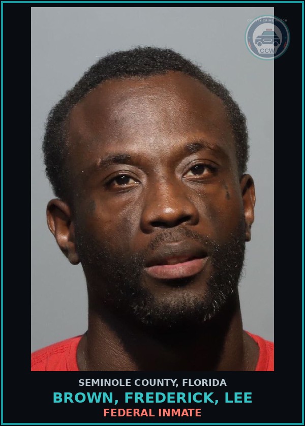 Booking mugshot of BROWN, FREDERICK, LEE in Seminole County