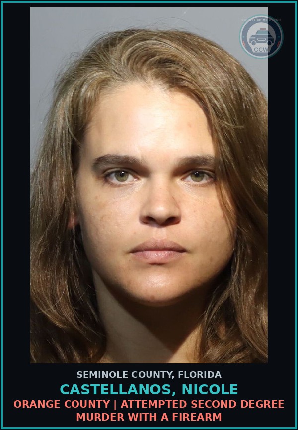 Booking mugshot of CASTELLANOS, NICOLE in Seminole County