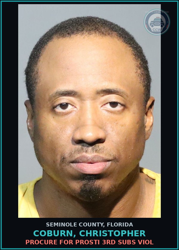 Booking mugshot of COBURN, CHRISTOPHER in Seminole County
