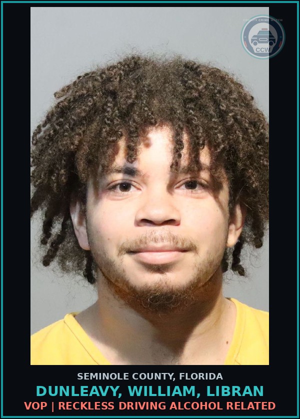 Booking mugshot of DUNLEAVY, WILLIAM, LIBRAN in Seminole County