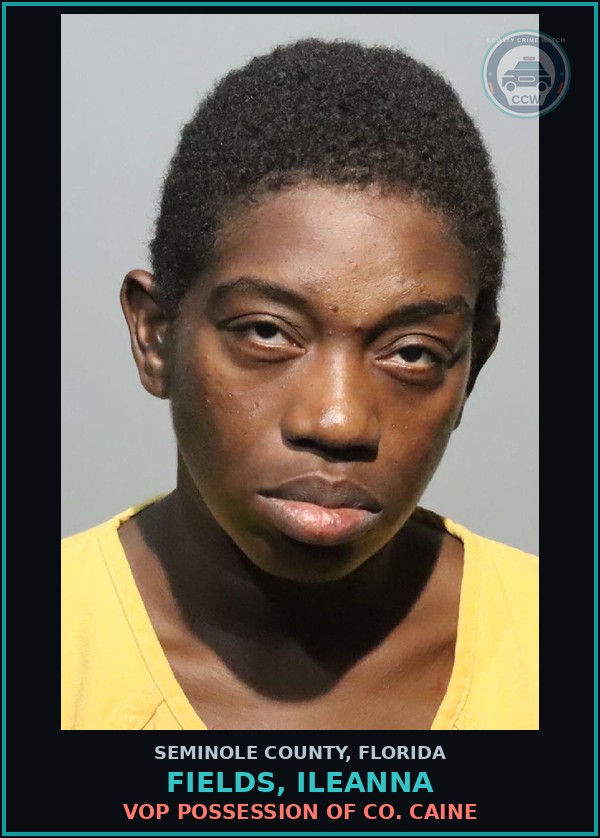 Booking mugshot of FIELDS, ILEANNA in Seminole County