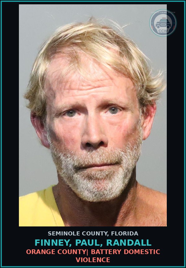 Booking mugshot of FINNEY, PAUL, RANDALL in Seminole County