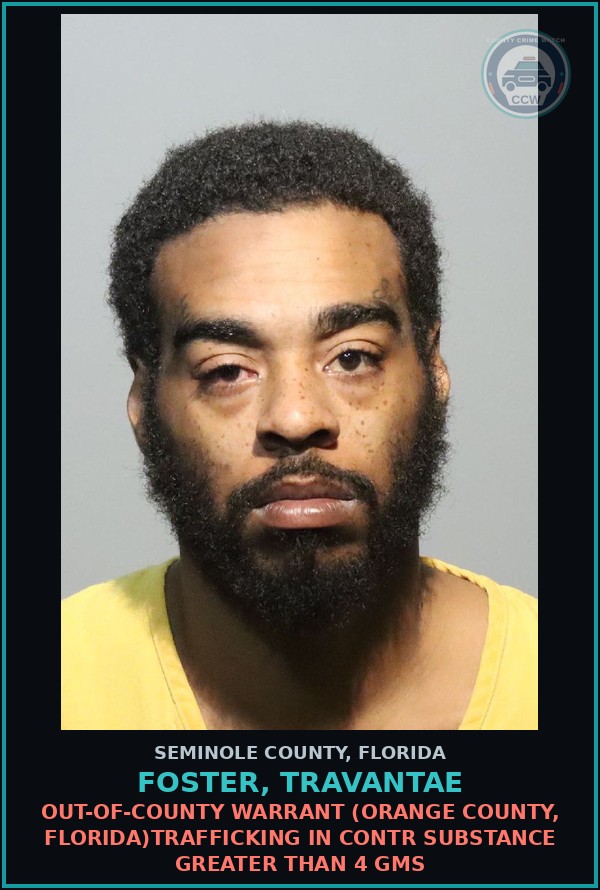 Booking mugshot of FOSTER, TRAVANTAE in Seminole County