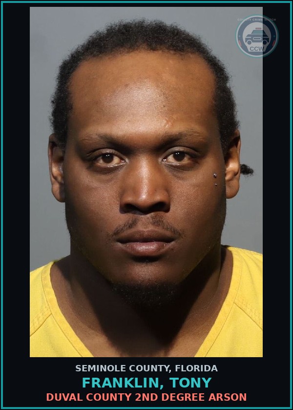 Booking mugshot of FRANKLIN, TONY in Seminole County