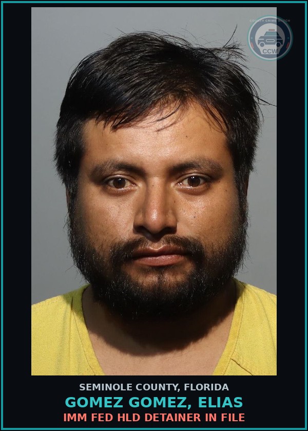 Booking mugshot of GOMEZ GOMEZ, ELIAS in Seminole County