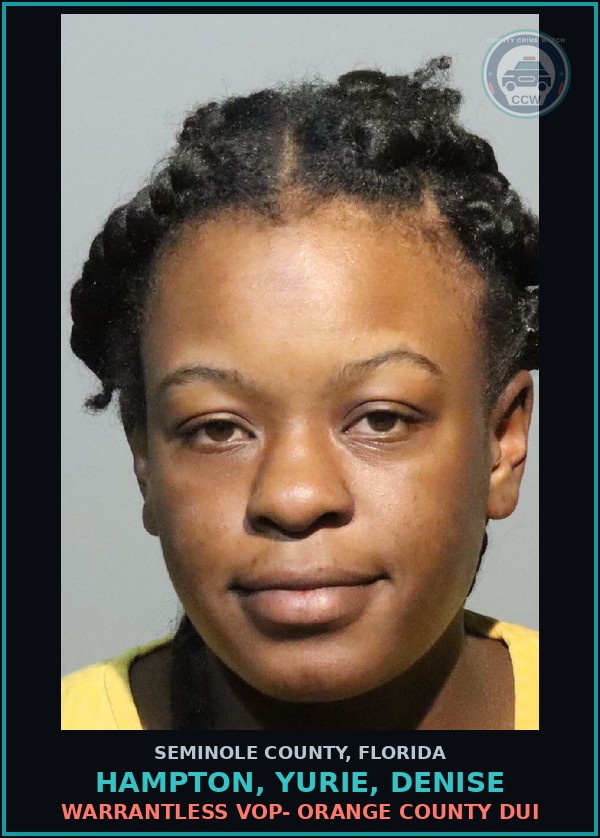 Booking mugshot of HAMPTON, YURIE, DENISE in Seminole County