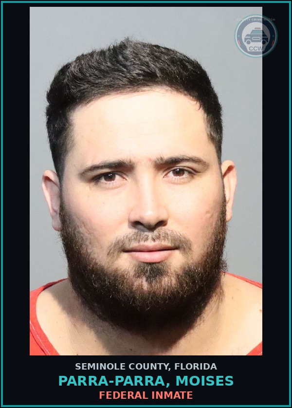 Booking mugshot of PARRA-PARRA, MOISES in Seminole County