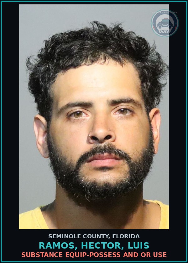 Booking mugshot of RAMOS, HECTOR, LUIS in Seminole County