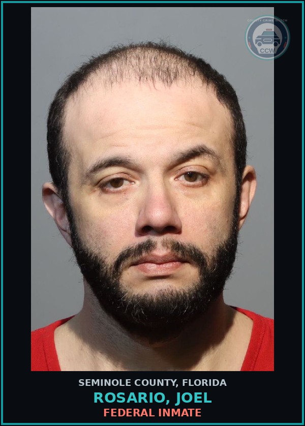 Booking mugshot of ROSARIO, JOEL in Seminole County