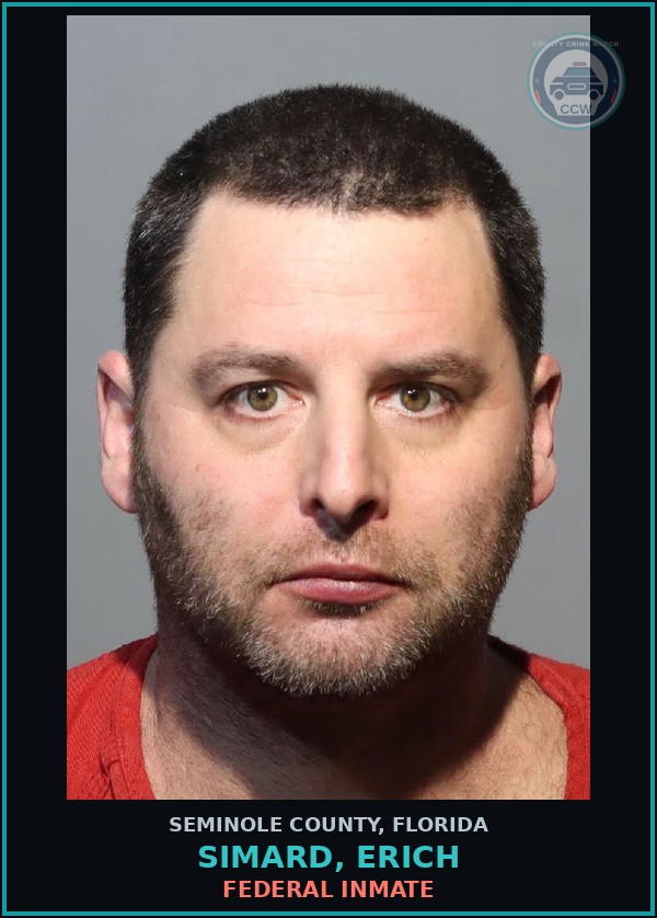 Booking mugshot of SIMARD, ERICH in Seminole County