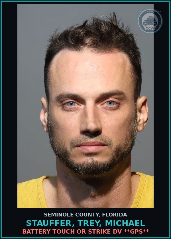 Booking mugshot of STAUFFER, TREY, MICHAEL in Seminole County