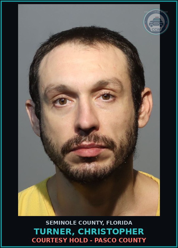 Booking mugshot of TURNER, CHRISTOPHER in Seminole County