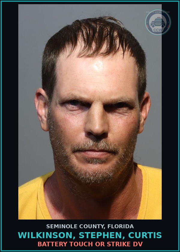 Booking mugshot of WILKINSON, STEPHEN, CURTIS in Seminole County