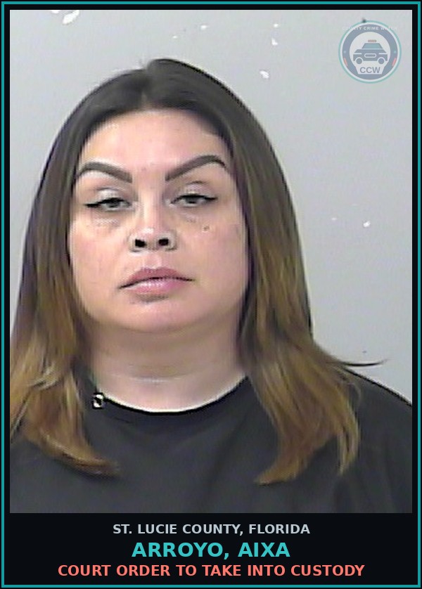 Booking mugshot of Arroyo, Aixa in St. Lucie County