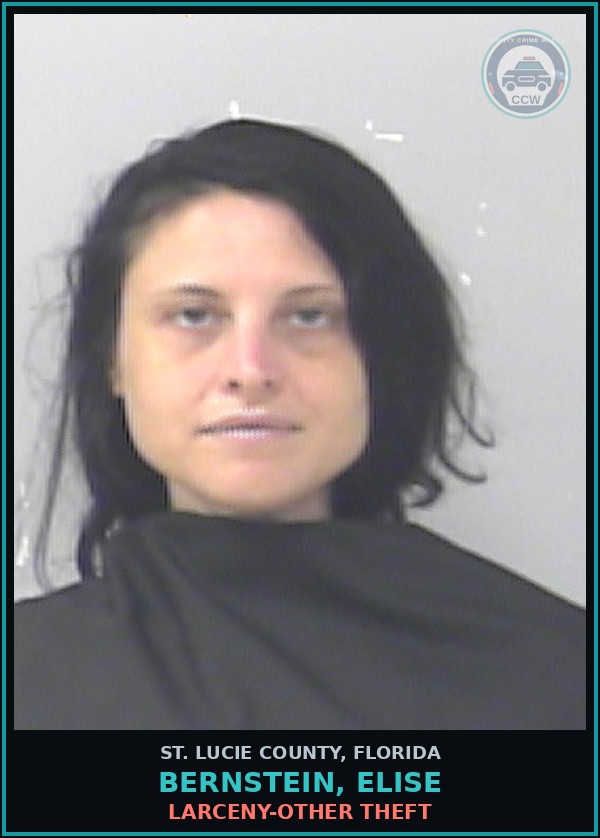 Booking mugshot of Bernstein, Elise in St. Lucie County