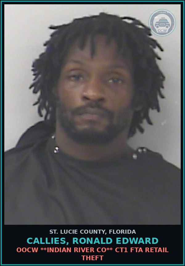 Booking mugshot of Callies, Ronald Edward in St. Lucie County