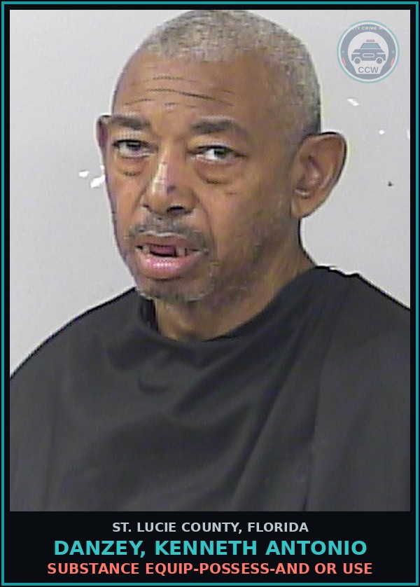 Booking mugshot of Danzey, Kenneth Antonio in St. Lucie County